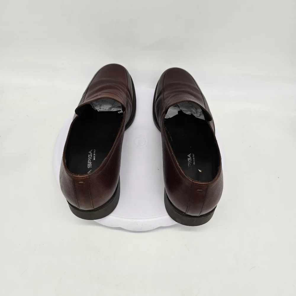 Via Spiga Dress Shoe Men's 11 Loafers Slip On Brown Made In Italy